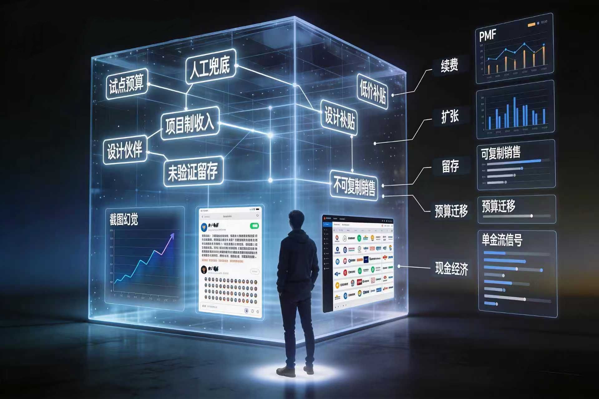 伪PMF的10种高端包装：投资人最常被哪三张截图骗到
